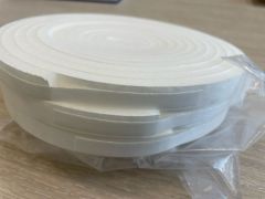 I-tochtband PU foam wit 12x6mm zelfklevend 9m¹