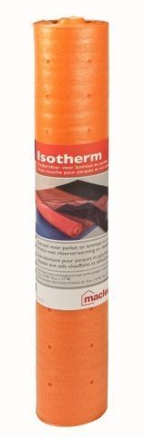 Ondervloer Isotherm rol 1 x 10 mtr, dikte 1,5 mm  (geschikt voor vloerverwarming)