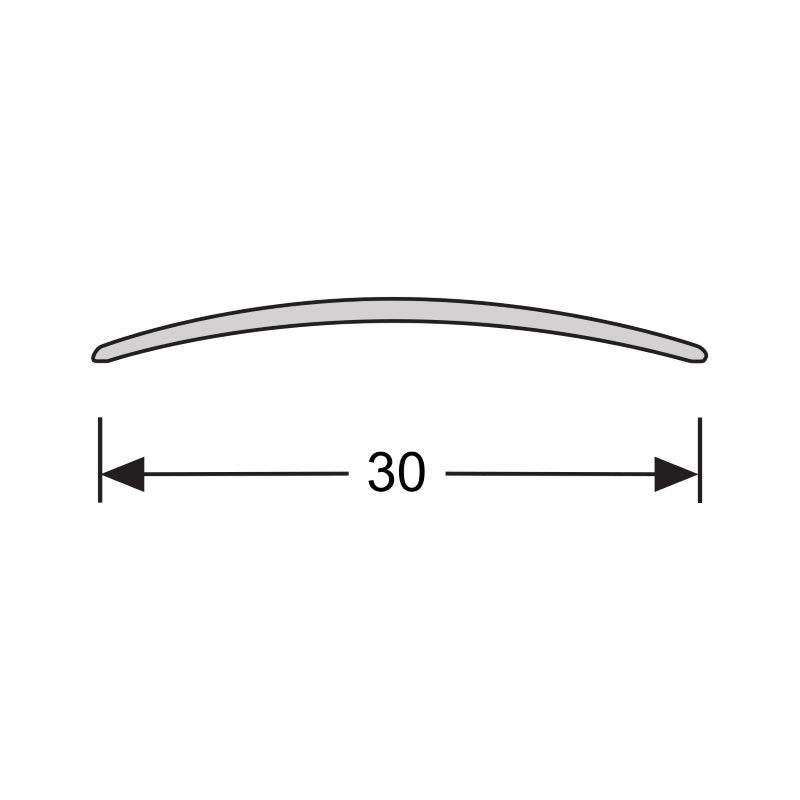 Dilatatieprofiel zelfkl. 30 mm alu goud, 270 cm lang