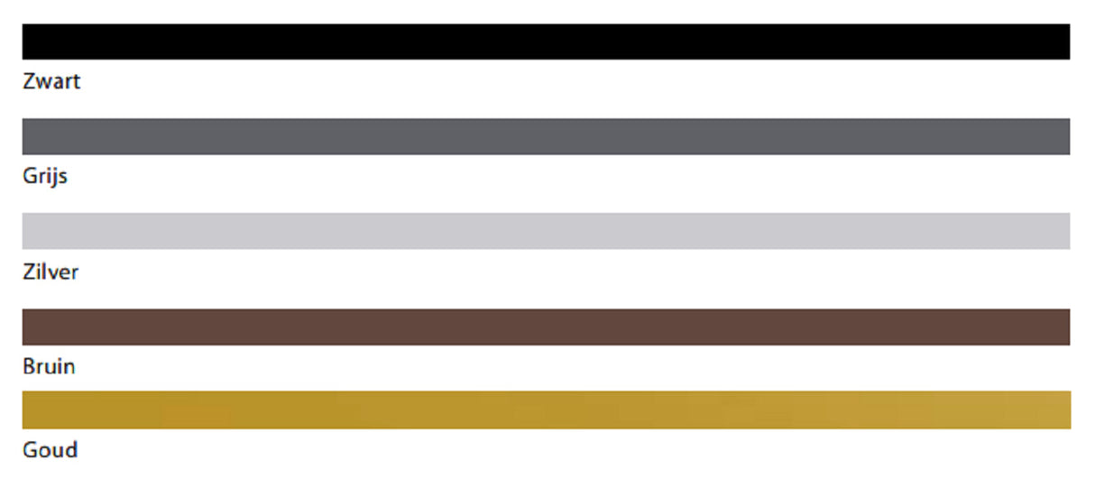 PVC Bies Goud 2,5 x 5 mm x 100 cm