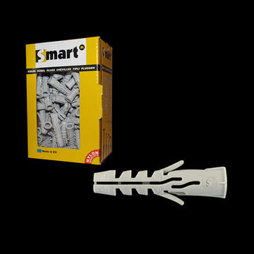 Nylon spreidplug met boord SMART Ø6x30 - 100 stuks