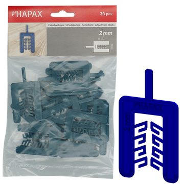 HAPAX uitvulplaatjes 2x40,00x55 / 20 stuks