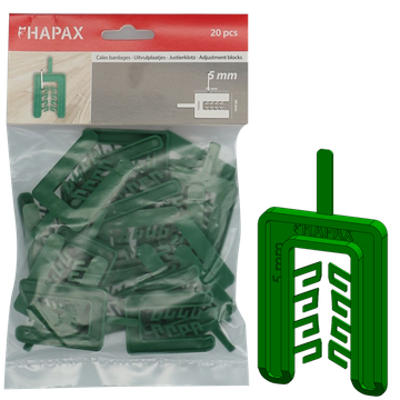 HAPAX uitvulplaatjes 5x40,00x55 / 20 stuks