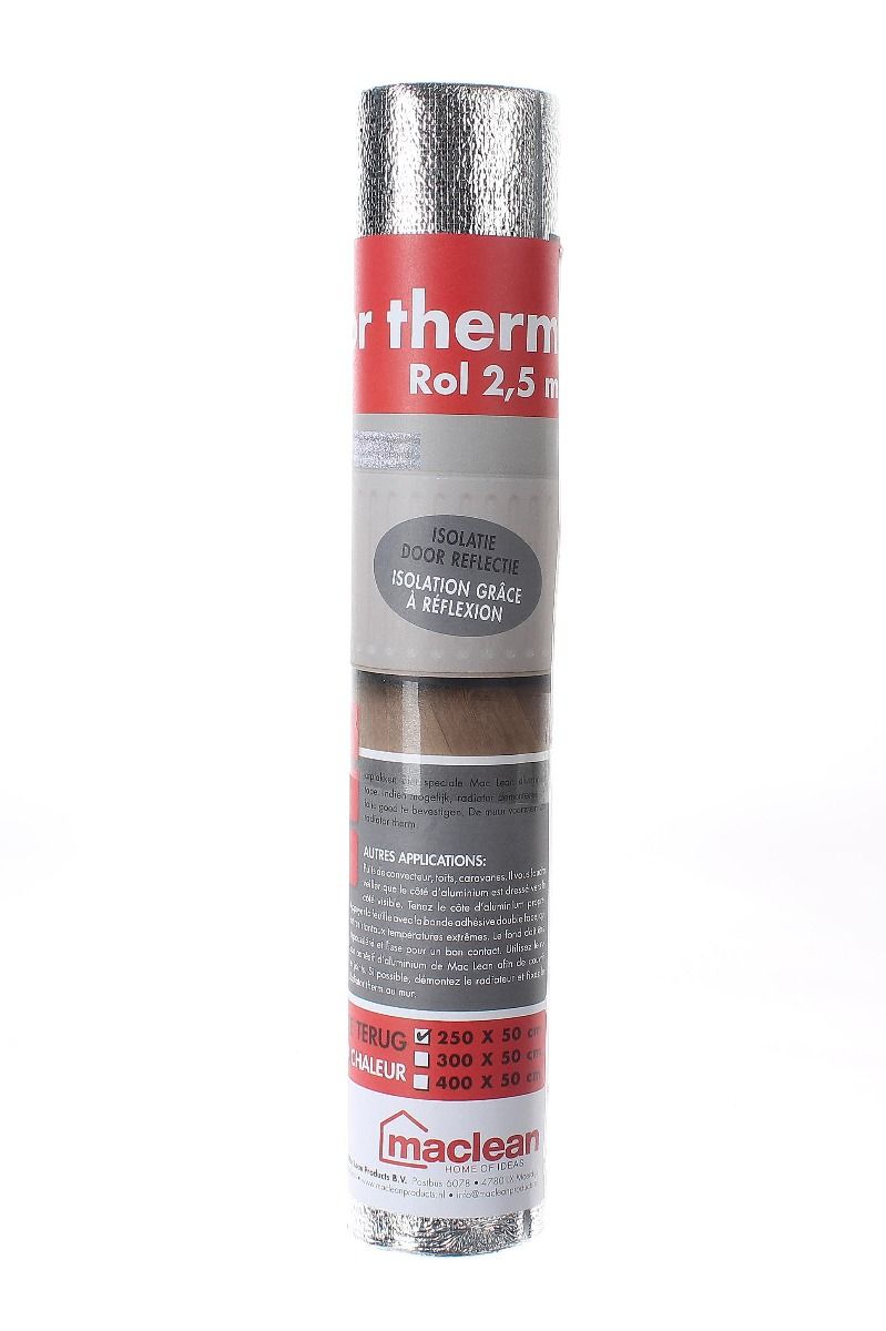 Radiator therm zilver ROL 50cm x 2,5m