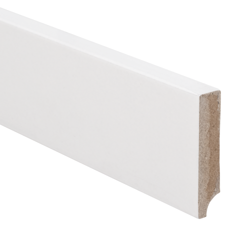MDF plint 55x12mm V313 wit gegrond recht