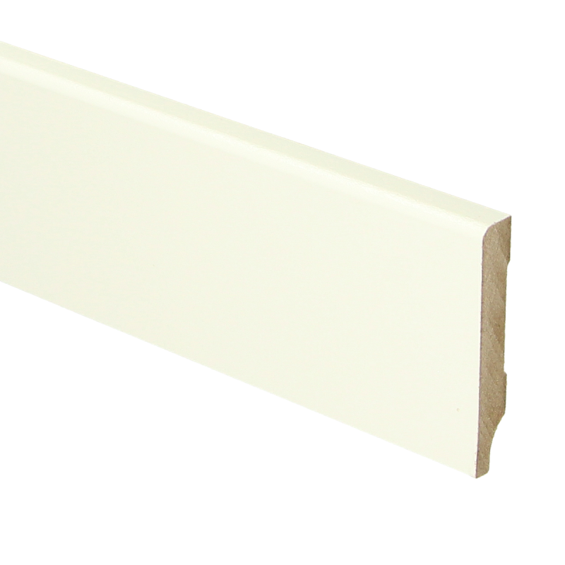 Plint Modern 55x 9 wit voorgelakt RAL 9010