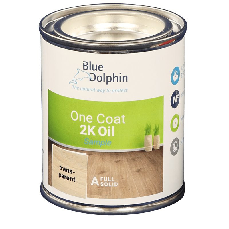 Blue Dolphin One Coat 2K Oil Transparant demo/bijwerk blikje 