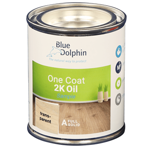 Blue Dolphin One Coat 2K Oil Transparant White demo/bijwerk blikje 
