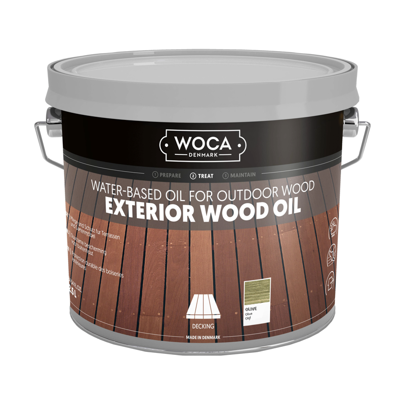 WOCA Exterior Oil Zoutgroen 2,5 L