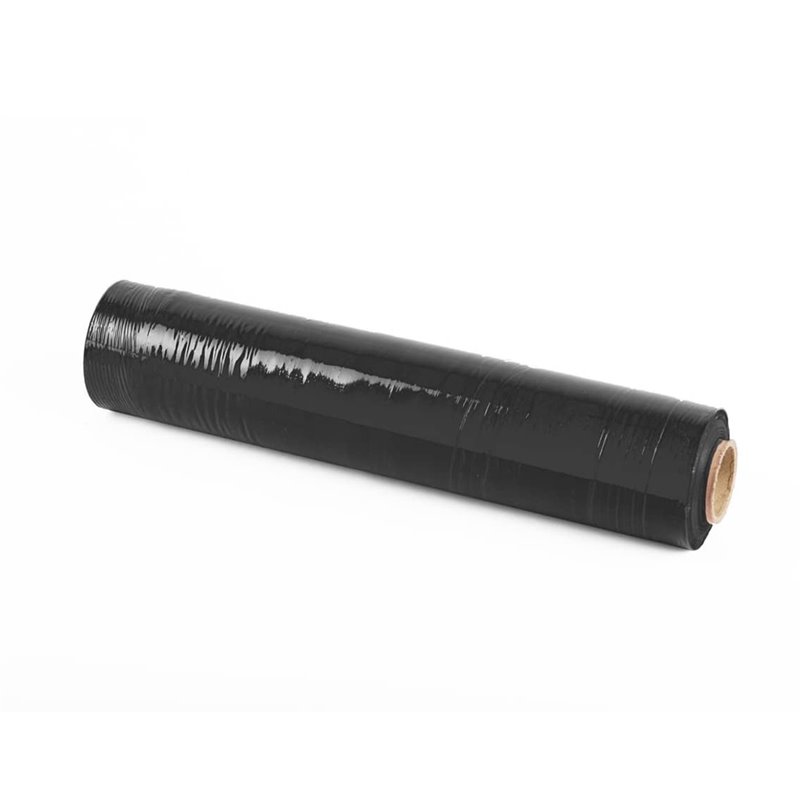Handwikkelfolie zwart - 50cm x 300m x 20my Handwikkelfolie zwart - 50cm x 300m x 20my