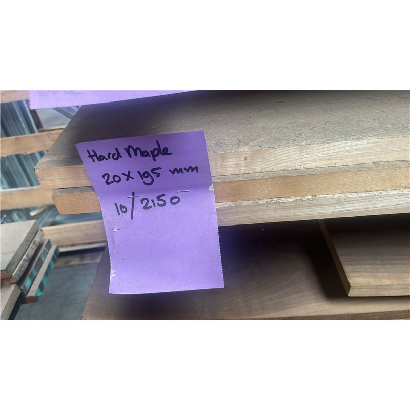 Massief Hard Maple / Ahorn 20 x 195 x 2150 mm, gedroogd, 4 zijden geschaafd Massief Hard Maple / Ahorn 20 x 195 x 2150 mm, gedroogd, 4 zijden geschaafd