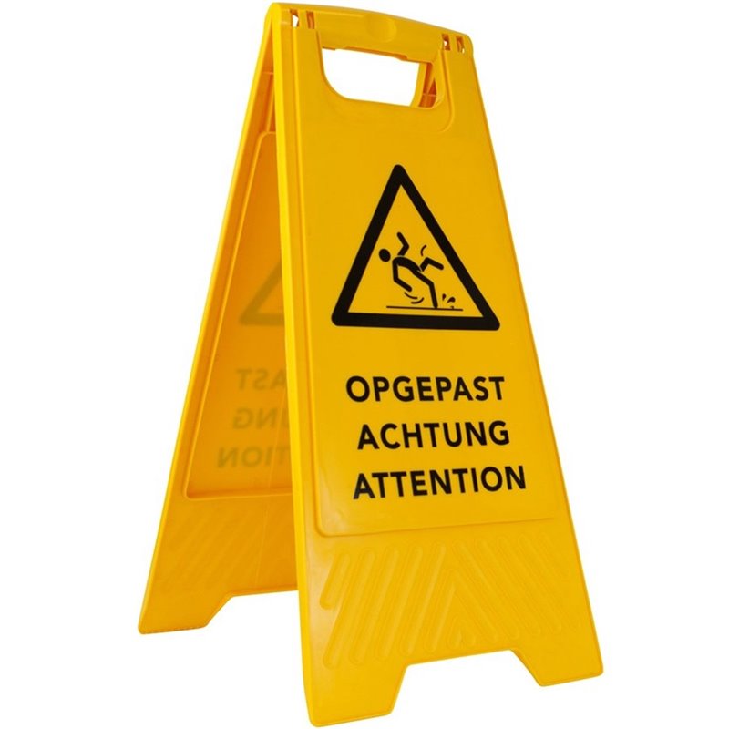Waarschuwingsbord gladde vloer Waarschuwingsbord gladde vloer