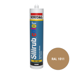 Soudal Siliconenkit RAL 1011 bruinbeige 300 ml Soudal Siliconenkit RAL 1011 bruinbeige 300 ml
