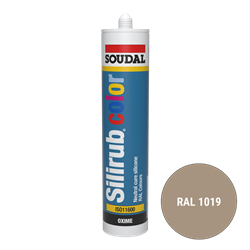 Soudal Siliconenkit RAL 1019 grijsbeige 300 ml Soudal Siliconenkit RAL 1019 grijsbeige 300 ml