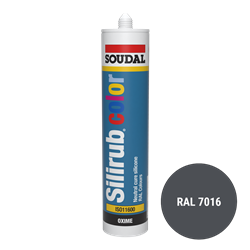 Soudal Siliconenkit RAL 7016 antraciet 300 ml Soudal Siliconenkit RAL 7016 antraciet 300 ml