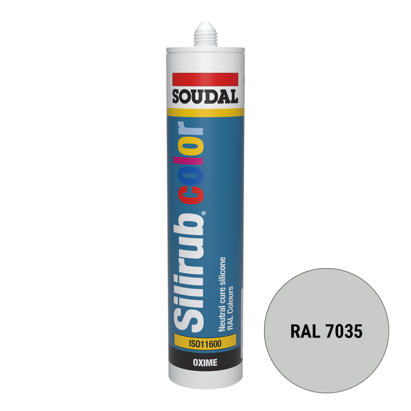 Soudal Siliconenkit RAL 7035 lichtgrijs 300 ml Soudal Siliconenkit RAL 7035 lichtgrijs 300 ml