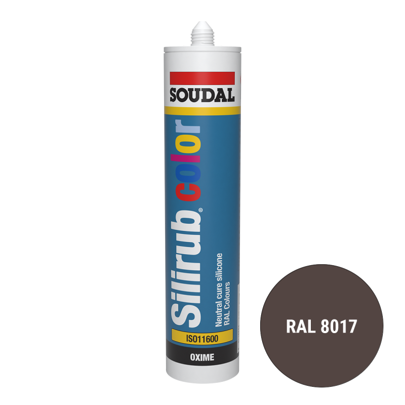 Soudal Siliconenkit RAL 8017 chocoladebruin 300 ml Soudal Siliconenkit RAL 8017 chocoladebruin 300 ml