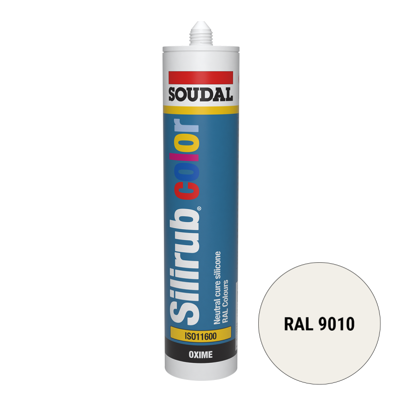 Soudal Siliconenkit RAL 9010 wit 300 ml Soudal Siliconenkit RAL 9010 wit 300 ml