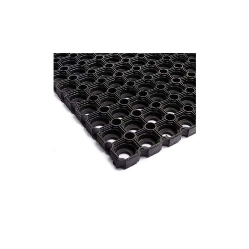 VOS buitenmat, zwarte rubberring deurmat, 60 x 80cm VOS buitenmat, zwarte rubberring deurmat, 60 x 80cm