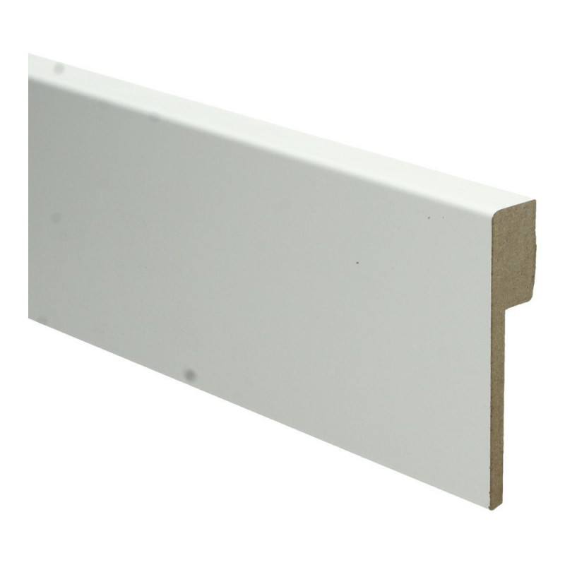 MDF Renovatieplint modern 90x18x2400 mm. RAL 9010 MDF Renovatieplint modern 90x18x2400 mm. RAL 9010
