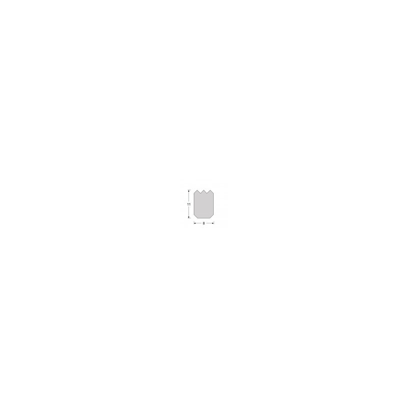 Antislipprofiel Trap zwart 8x11 mm Antislipprofiel Trap zwart 8x11 mm