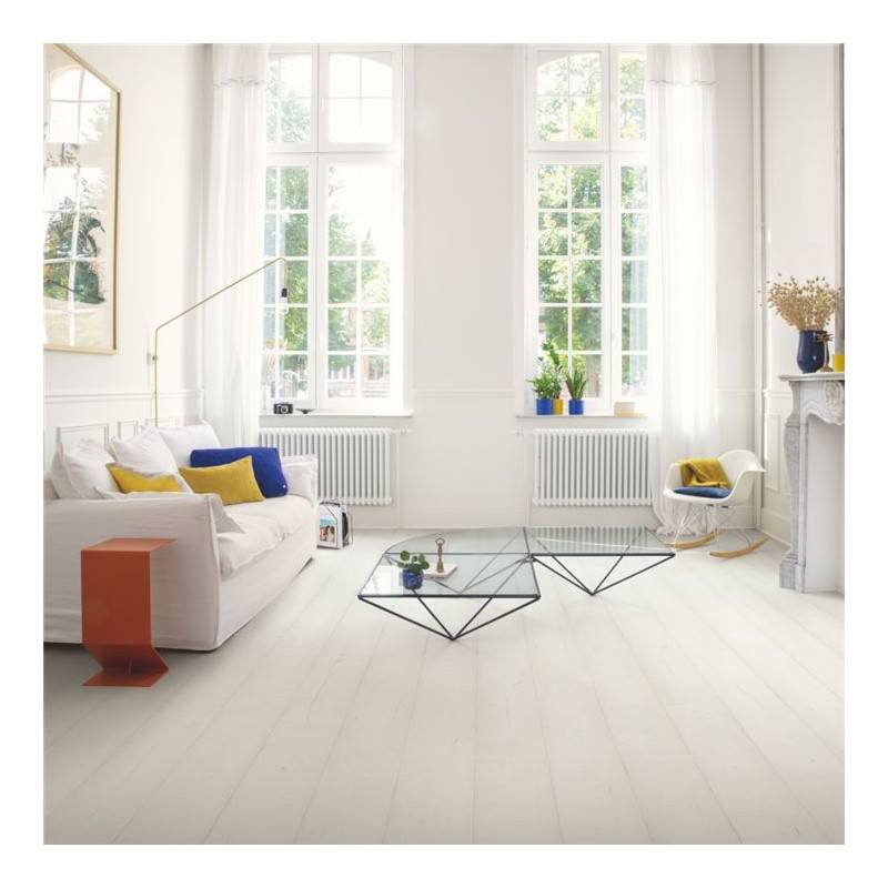 Quick-Step Signature, Eik geverfd wit Quick-Step Signature, Eik geverfd wit