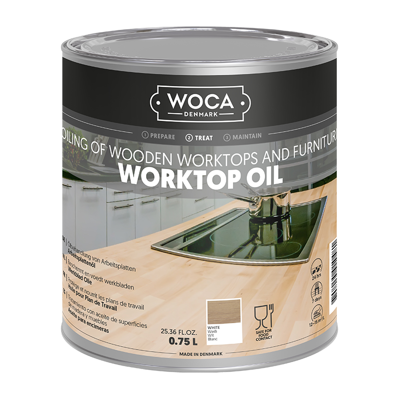 WOCA Werkbladenolie wit 0,75 L