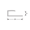 U-profiel 8,1 mm goud, 270cm lang U-profiel 8,1 mm goud, 270cm lang