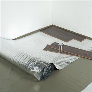Alufoam/ Isofoam ondervloer met 20 cm overlap, rol 15 m2