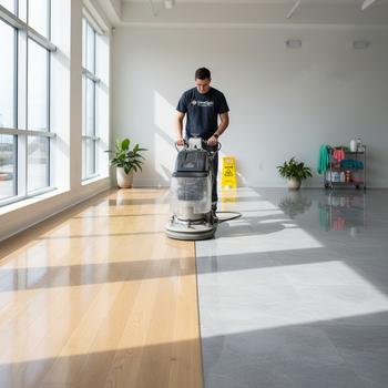 Vloeronderhoud met een gehuurde boenmachine: zo werkt het