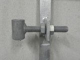 Poortframe 1800 x 1000 mm, verstelbaar met slotkast Galvanisch verzinkt