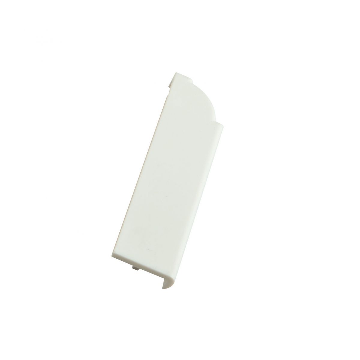 Eindstuk links plint De Luxe Classic  75x18 Wit gefolied (5st)