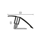 Overgangsprofiel Kuberit 7-23 mm zilver, 100cm