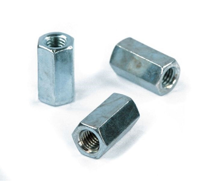Koppelmoer M10 - 100 zeskant Din 6334 6 Galv. Verzinkt