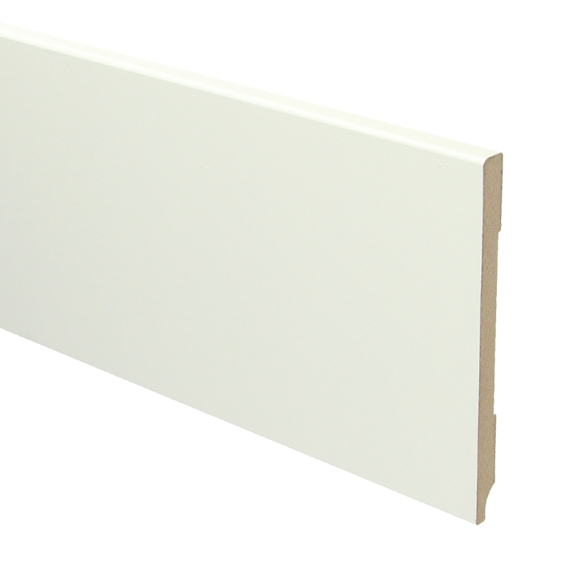 Plint Modern 120x 9 wit voorgelakt RAL 9010