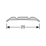 Dilatatieprofiel zelfklevend 25 mm alu brons, 270 cm