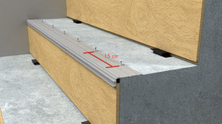 Quick Step Incizo aluminium onderprofiel voor trappen NEINCPBASE8 - 2150 mm