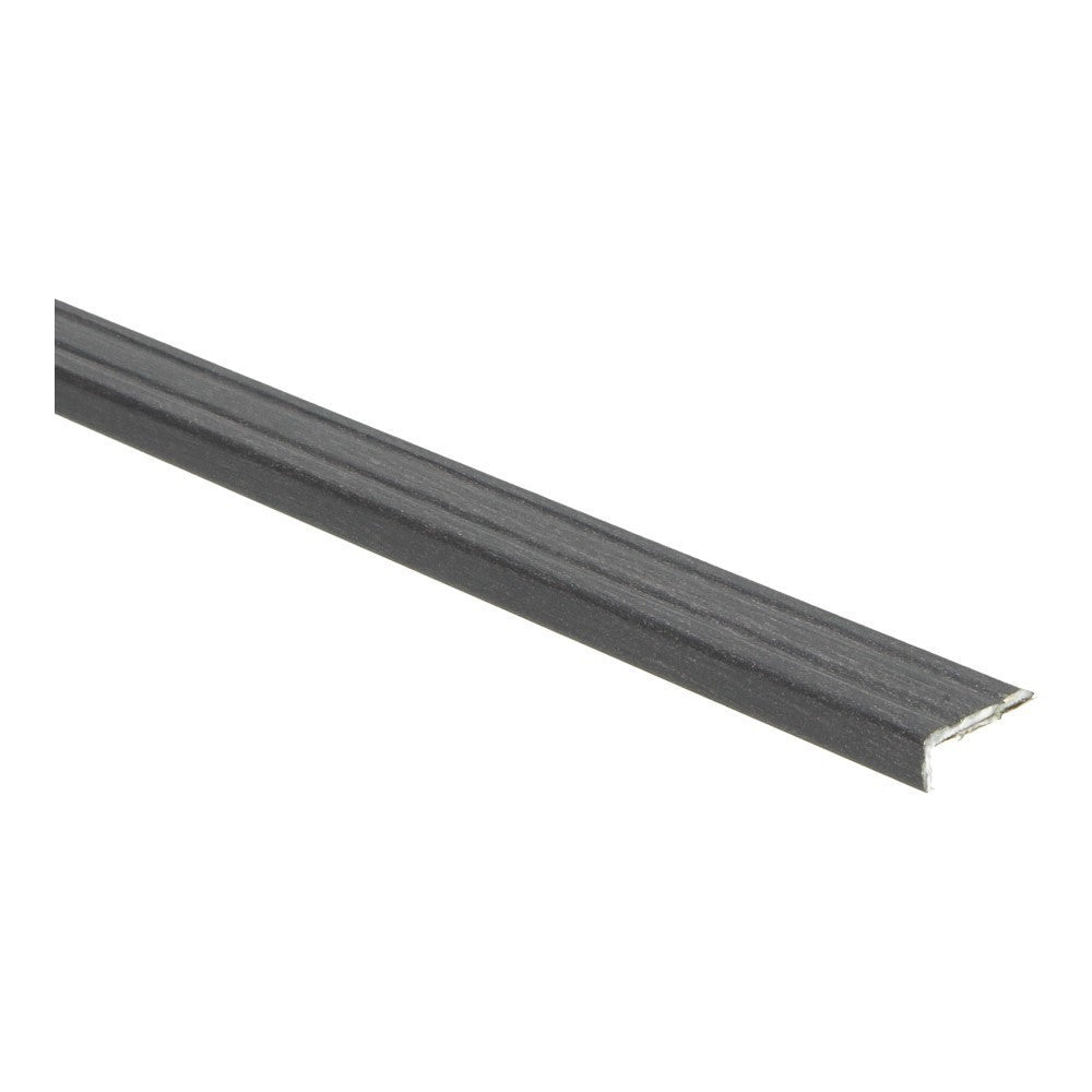 Hoeklijn profiel 10 mm Wengé zwart zelfklevend, lengte 2 meter