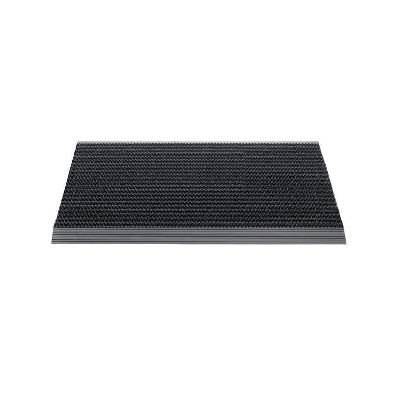 VOS luxe buitenmat, zwart met antraciet strip, 50 x 80cm