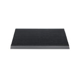 VOS luxe buitenmat, zwart met antraciet strip, 50 x 80cm