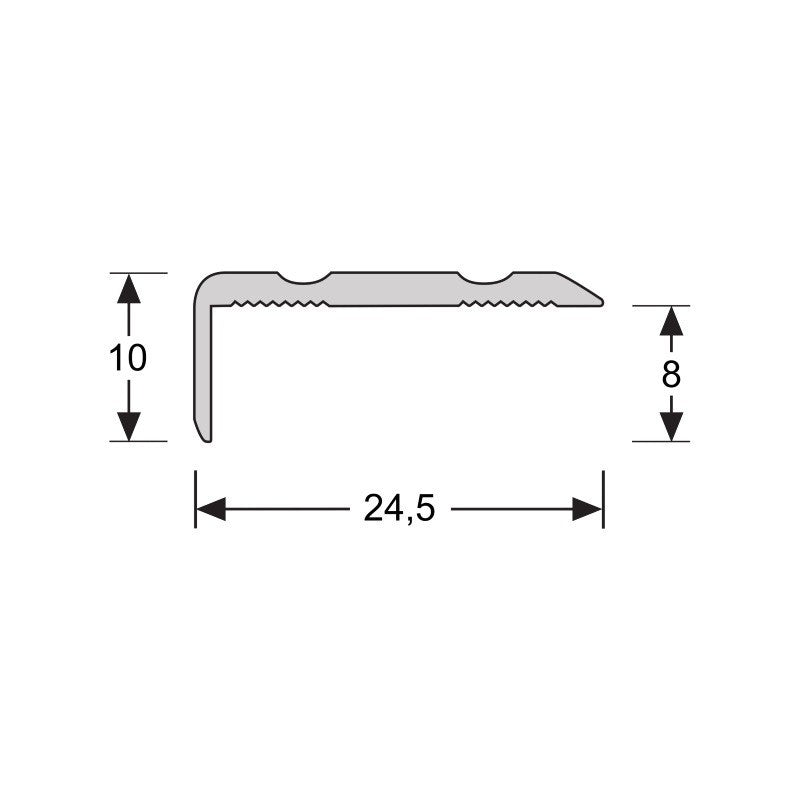 Hoeklijnprofiel 10mm zelfklevend zwart, 300 cm lang