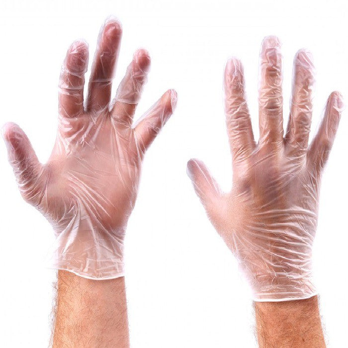 Poedervrije Vinyl Handschoenen Transparant maat L 100 stuks