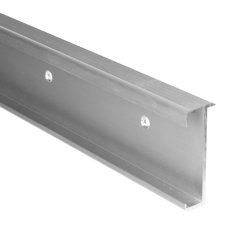 Trapprofiel  zilver 60 mm tbv laminaat/PVC, 7-9,5 mm, lengte 3 meter zilver