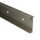 Trapproffiel RVS 60 mm tbv laminaat/PVC 7-9,5 mm lengte 3 meter, RVS look geborsteld