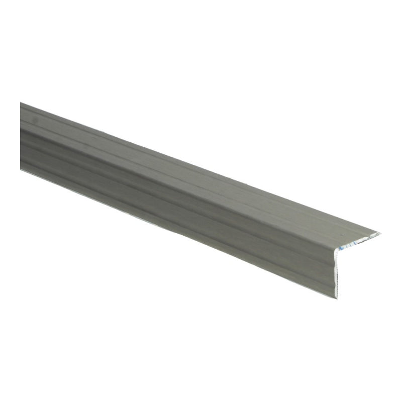 Duo-hoeklijn zelfkl. 24,5 x 30 mm RVS geborsteld, 100 cm lang