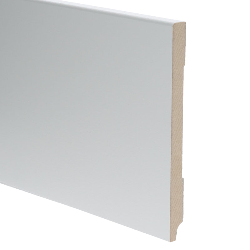 Plint Modern 120x 9 wit voorgelakt RAL 9010