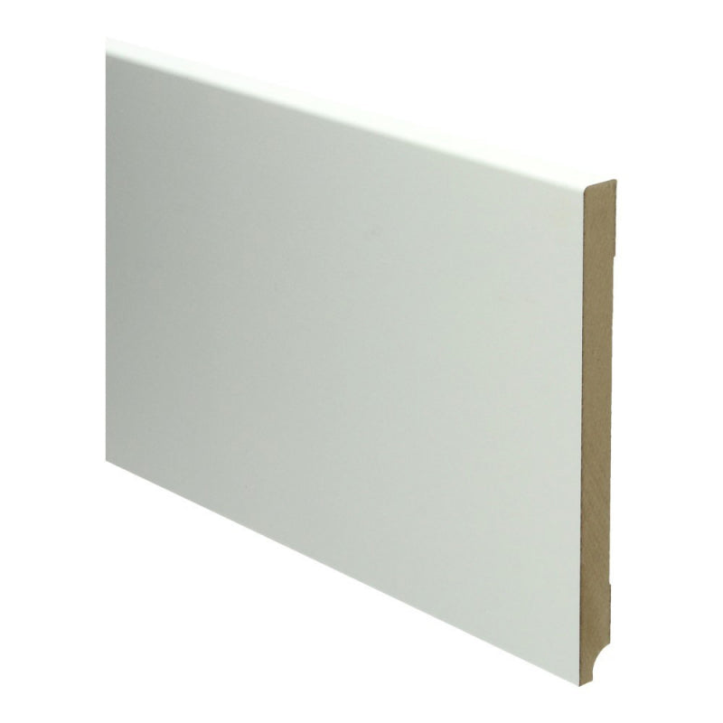 Plint Modern 190x15 wit voorgelakt RAL 9010