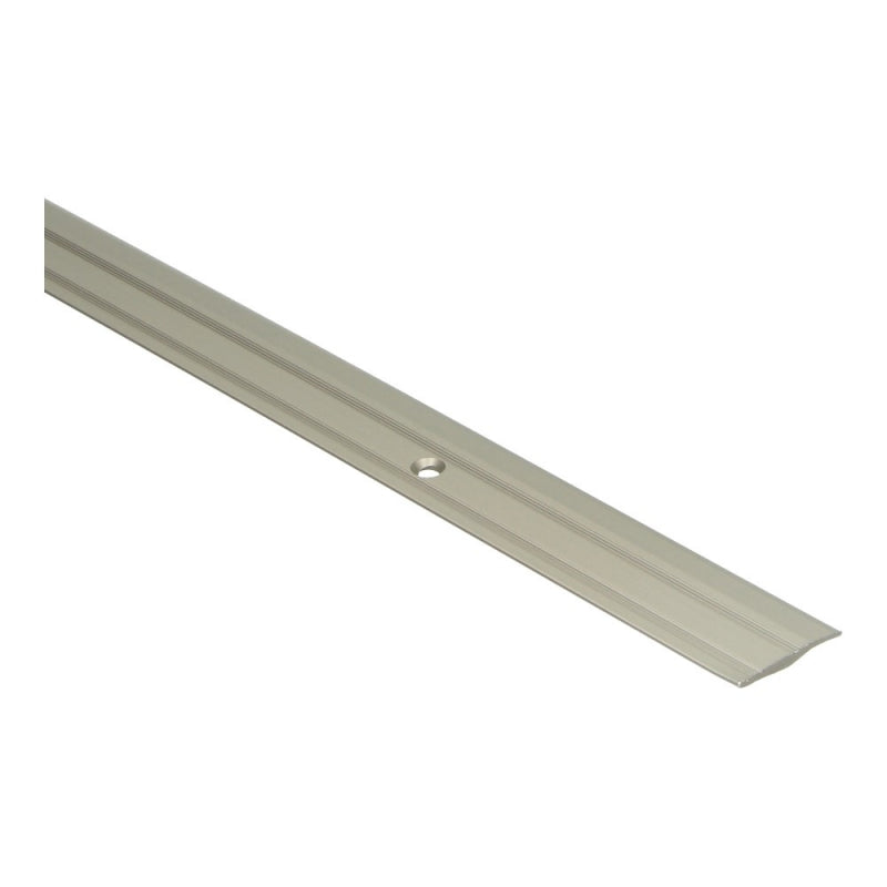 PVC overgangsprofiel schroef 2,5-5 mm alu RVS, 270cm lang