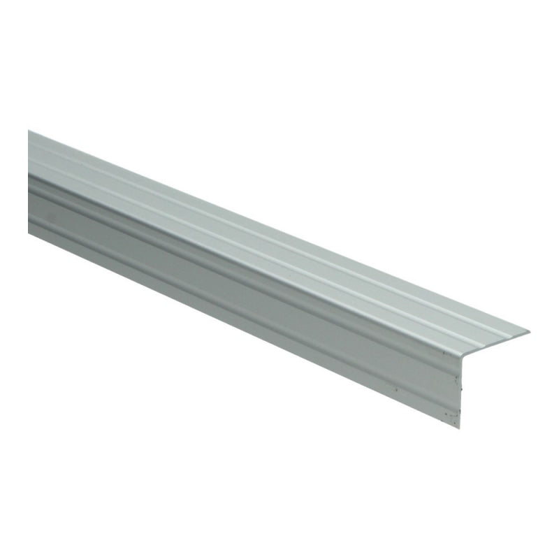 Duo-hoeklijnprofiel zelfklevend 24,5 x 30 mm zilver, 100cm lang