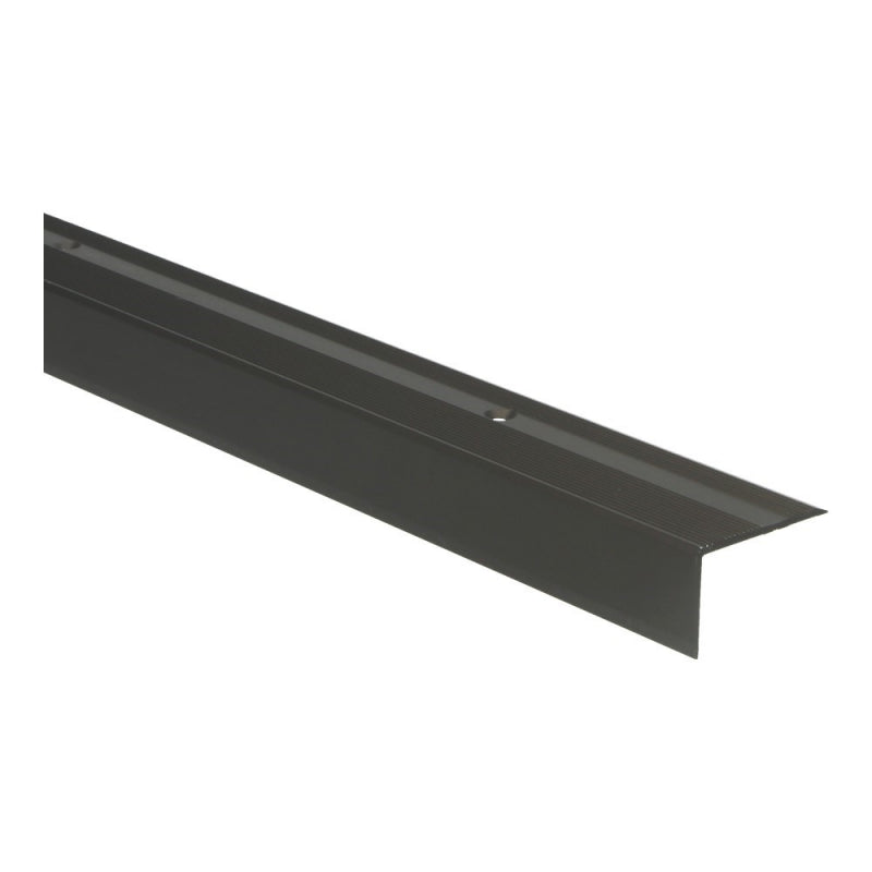 Trapneusprofiel 40x25mm brons fijn antislip, 300cm lang